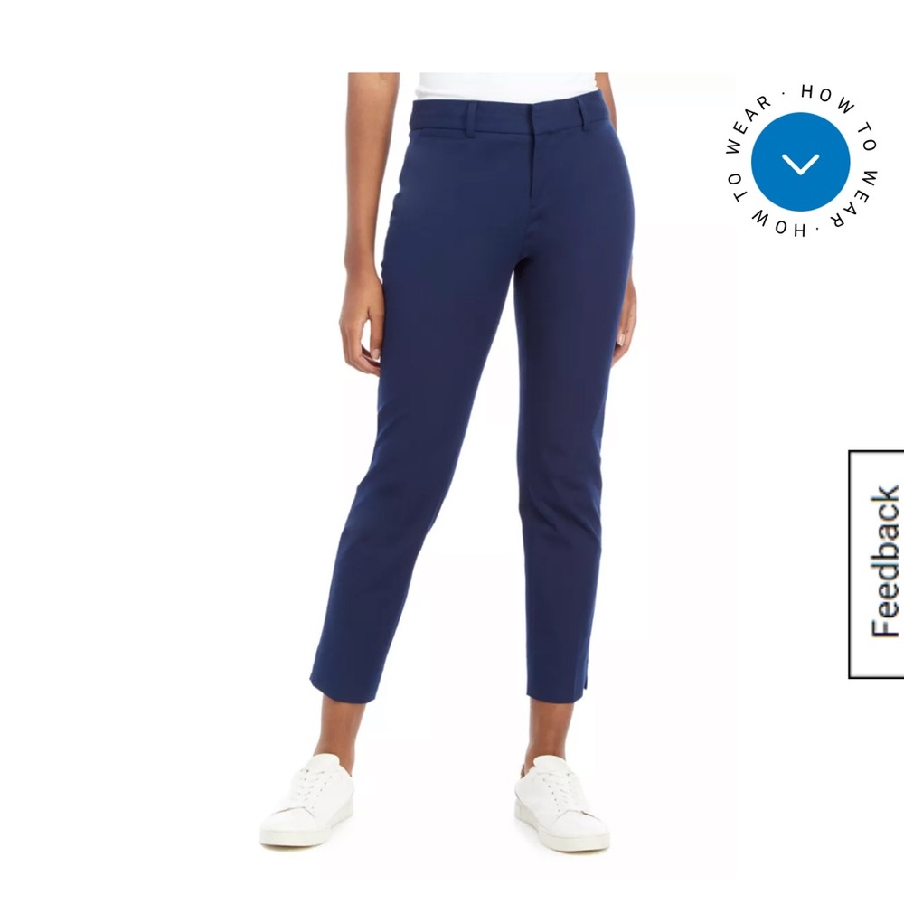 Crown & Ivy Classic Blue Ankle Pants